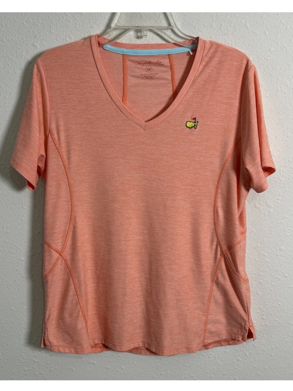 Magnolia Lane Tech Masters Augusta National Women’s Med V-Neck Shirt Top Golf
